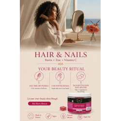 ALTHÉA Hair & Nails Gummies – Biotin, Zinc & Selenium – Red Berries