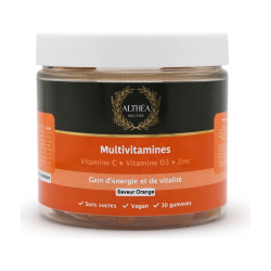 Gummies Multivitamines ALTHÉA – 9 vitamines, zinc et iode – Saveur orange