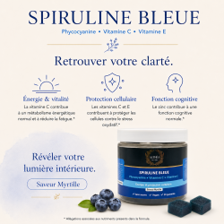 Gummies Spiruline Bleue ALTHÉA – Phycocyanine, Vitamine C, Vitamine E et Zinc